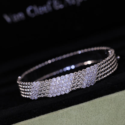 [Max Jewelry]  FIVE-ROW DIAMOND BRACELET