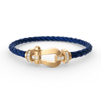 [Plus&Max]FORCE LARGE HORSESHOE HALF DIAMOND BRACELET GOLD