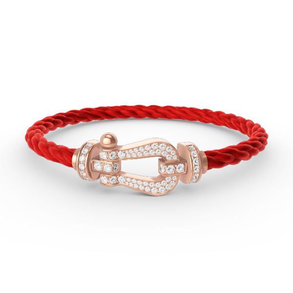 [Max Jewelry ]FORCE LARGE HORSESHOE FULL DIAMOND BRACELET ROSE GOLD
