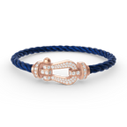 [Plus&Max]FORCE LARGE HORSESHOE FULL DIAMOND BRACELET ROSE GOLD