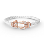 [Plus&Max]FORCE LARGE HORSESHOE FULL DIAMOND BRACELET ROSE GOLD