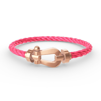 [Max Jewelry ]FORCE LARGE HORSESHOE NO DIAMOND BRACELET ROSE GOLD