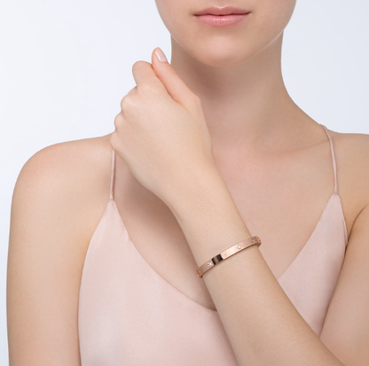 [Max Jewelry ]LOVE BRACELET 6.1MM 4 DIAMONDS