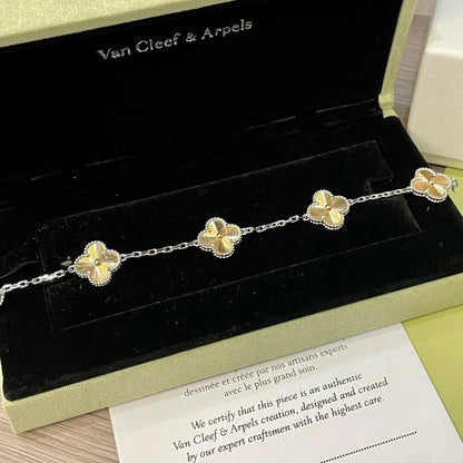 [Max Jewelry ] CLOVER 5 MOTIF LASER BRACELET COLLECTION