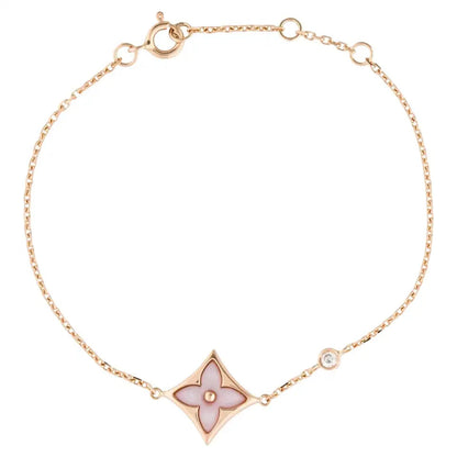 [Max Jewelry ]STAR 1 DIAMOND PINK GOLD BRACELET