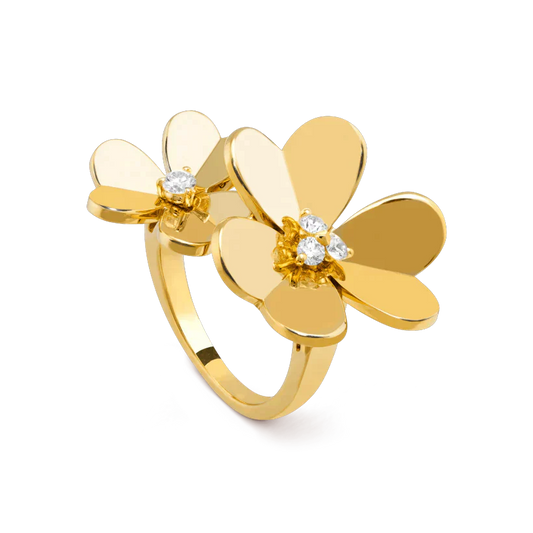 [Max Jewelry ]CLOVER COMOS GOLD DIAMOND RING