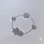 [Plus&Max]FRIVOLE SILVER 5 FLOWERS BRACELET