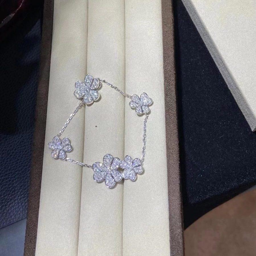 [Max Jewelry ]FRIVOLE SILVER 5 FLOWERS BRACELET
