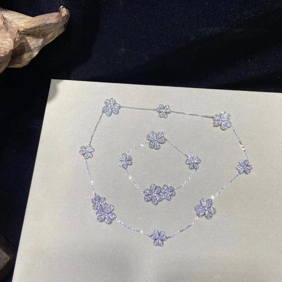 [Max Jewelry ]FRIVOLE SILVER 5 FLOWERS BRACELET