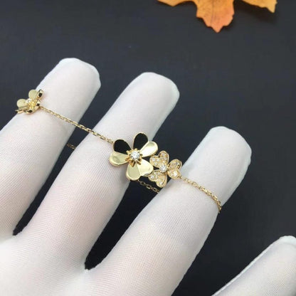 [Max Jewelry ]FRIVOLE GOLD 5 FLOWERS BRACELET