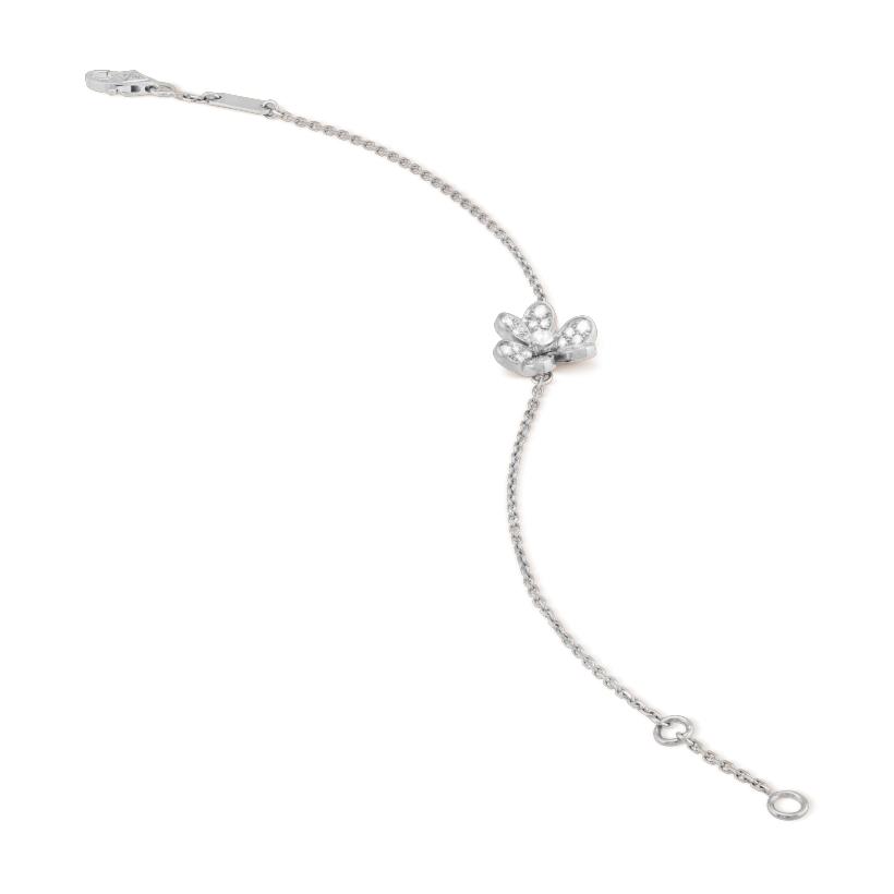 [Max Jewelry ]FRIVOLE SILVER FLOWER DIAMOND BRACELET