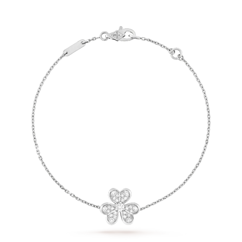 [Max Jewelry ]FRIVOLE SILVER FLOWER DIAMOND BRACELET