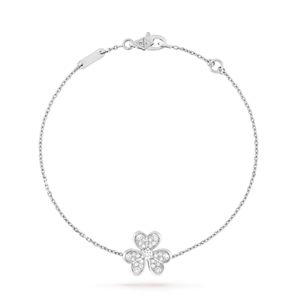 [Max Jewelry ]FRIVOLE SILVER FLOWER DIAMOND BRACELET