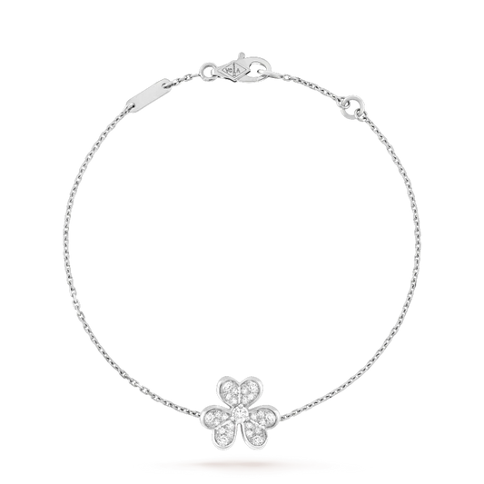 [Max Jewelry ]FRIVOLE SILVER FLOWER DIAMOND BRACELET