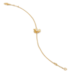 [Plus&Max]FRIVOLE GOLD FLOWER PINK MALACHITE BRACELET