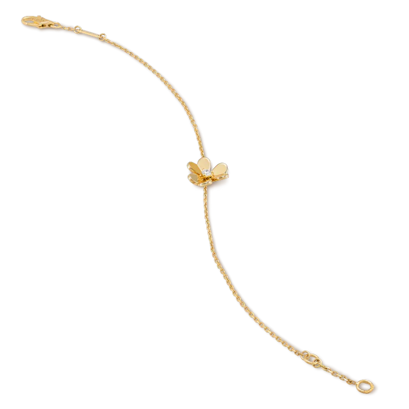 [Max Jewelry ]FRIVOLE GOLD FLOWER PINK MALACHITE BRACELET