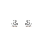 [Plus&Max]FRIVOLE MINI SILVER FLOWER EARRINGS