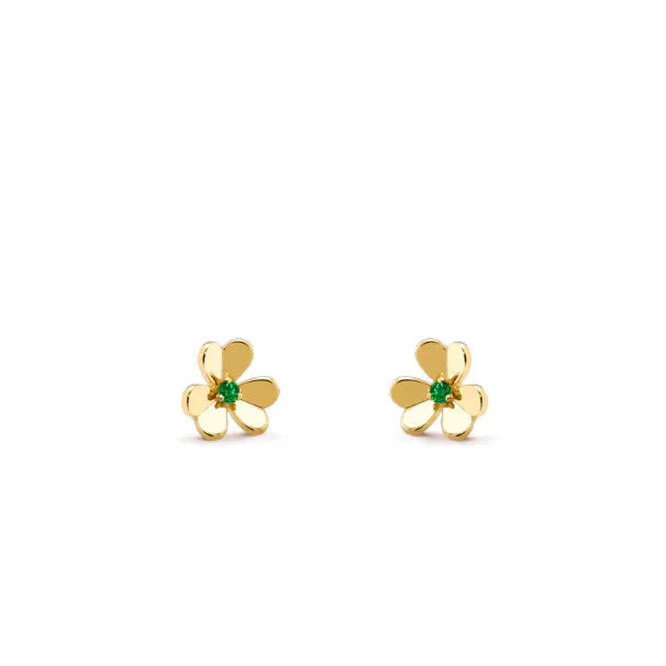 [Max Jewelry ]FRIVOLE  FLOWER MALACHITE EARRINGS