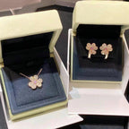 [Plus&Max]FRIVOLE ROSE GOLD FLOWER DIAMOND NECKLACE