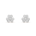 [Plus&Max]FRIVOLE SILVER FLOWER DIAMOND EARRINGS