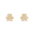 [Plus&Max]FRIVOLE GOLD FLOWER DIAMOND EARRINGS