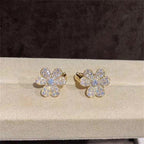 [Plus&Max]FRIVOLE GOLD FLOWER DIAMOND EARRINGS