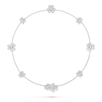 [Plus&Max]FRIVOLE SILVER 9 FLOWERS NECKLACE