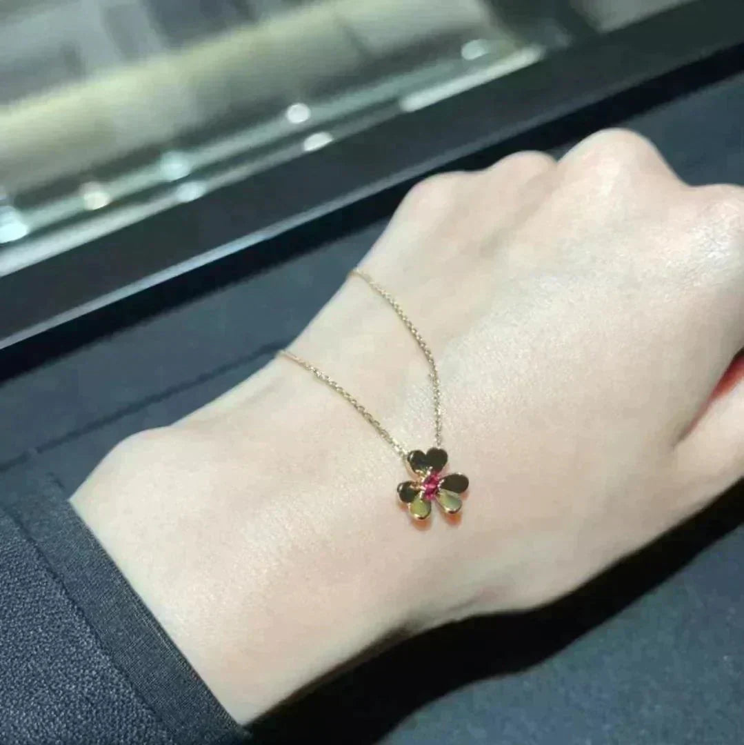 [Max Jewelry ]FRIVOLE GOLD FLOWER NECKLACE