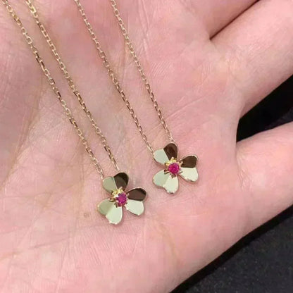 [Max Jewelry ]FRIVOLE GOLD FLOWER NECKLACE