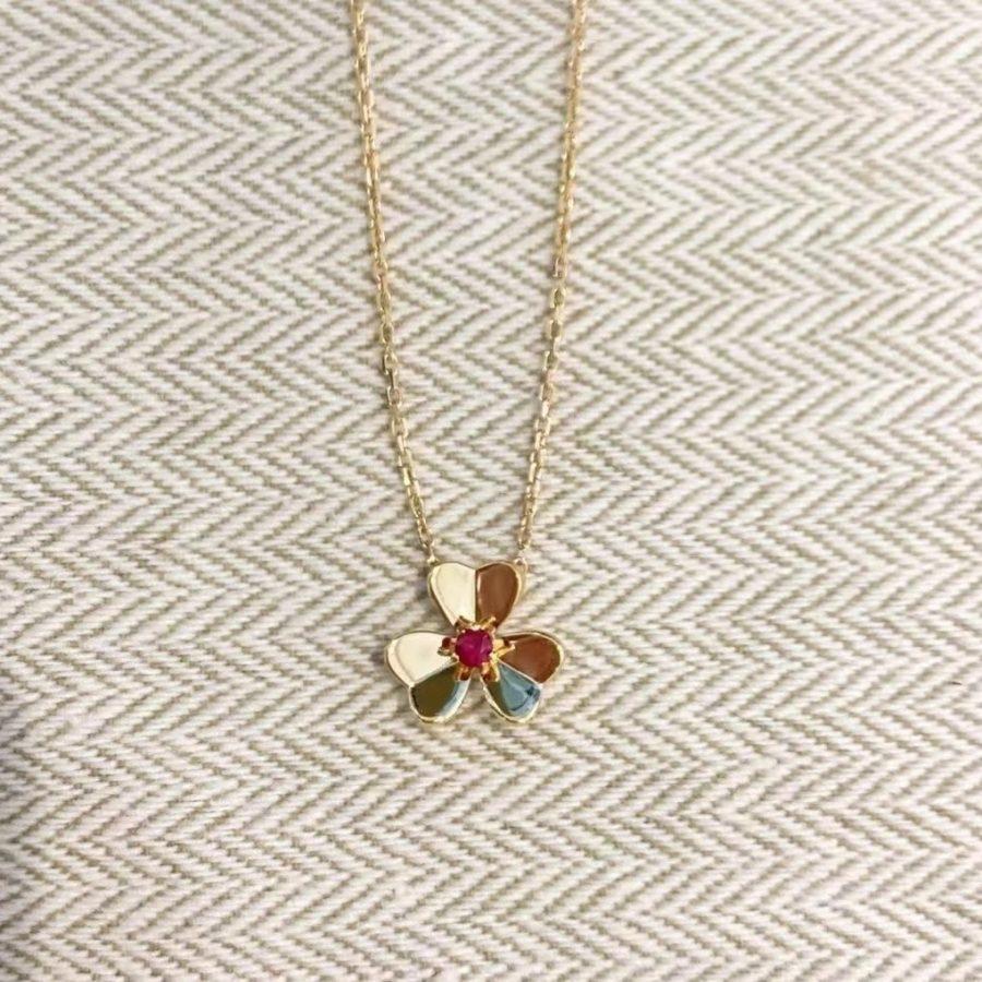 [Max Jewelry ]FRIVOLE GOLD FLOWER NECKLACE