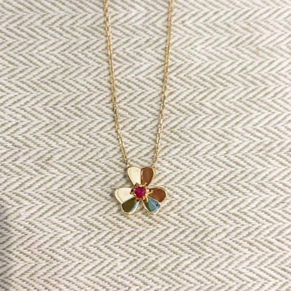 [Max Jewelry ]FRIVOLE GOLD FLOWER NECKLACE