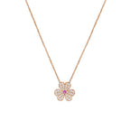 [Plus&Max]FRIVOLE ROSE GOLD FLOWER DIAMOND NECKLACE