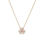 [Plus&Max]FRIVOLE ROSE GOLD FLOWER DIAMOND NECKLACE