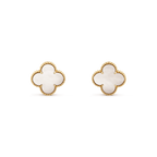 [Plus&Max]CLOVER MINI GOLD EARRINGS