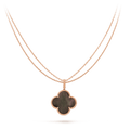 [Plus&Max]CLOVER 25MM GOLD DARK MOP BIG CLOVER NECKLACE