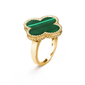 [Plus&Max]CLOVER MALACHITE RING