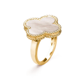 [Plus&Max]CLOVER WHITE MOP RING
