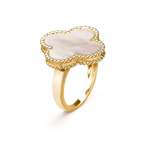 [Plus&Max]CLOVER WHITE MOP RING
