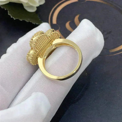 [Max Jewelry ]CLOVER WHITE MOP RING