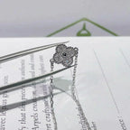 [Plus&Max]CLOVER  SINGLE FLOWER BRACELET SILVER