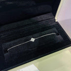 [Plus&Max]CLOVER  SINGLE FLOWER BRACELET SILVER
