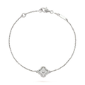[Plus&Max]CLOVER  SINGLE FLOWER BRACELET SILVER