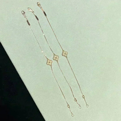 [Max Jewelry ]CLOVER SINGLE FLOWER BRACELET