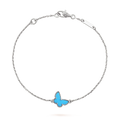 [Plus&Max]BUTTERFLY TURQUOISE BUTTERFLY BRACELET SILVER