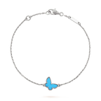 [Plus&Max]BUTTERFLY TURQUOISE BUTTERFLY BRACELET SILVER
