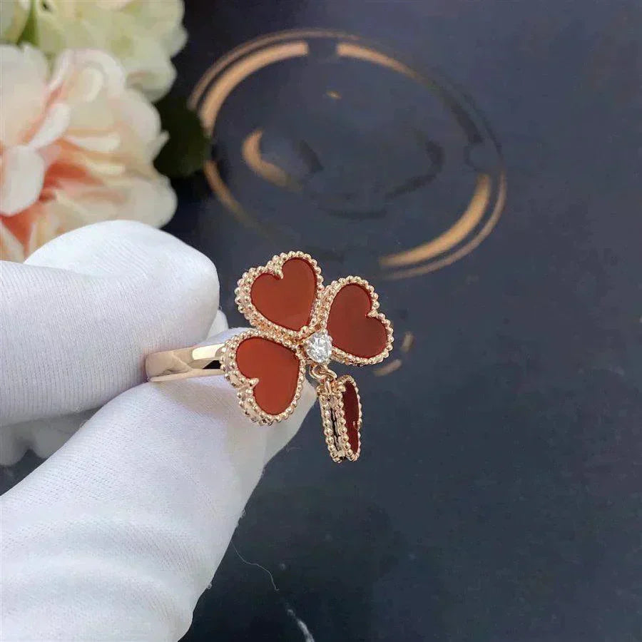 [Max Jewelry ]SWEET CLOVER CARNELIAN RING
