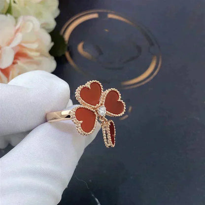 [Max Jewelry ]SWEET CLOVER CARNELIAN RING