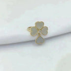 [Plus&Max]SWEET CLOVER WHITE MOP RING