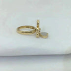 [Plus&Max]SWEET CLOVER WHITE MOP RING