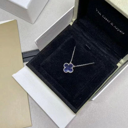 [Max Jewelry ]CLOVER 15MM PIETERSITE NECKLACE SILVER